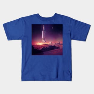 Interplanetary Spaceport Kids T-Shirt